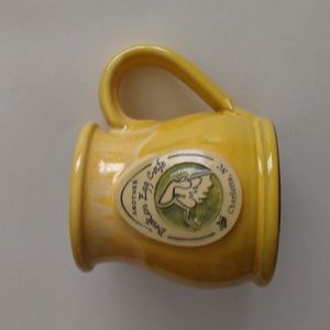 Deneen Pottery YELLOW Mug Another Broken Egg Cafe Charlotte NC